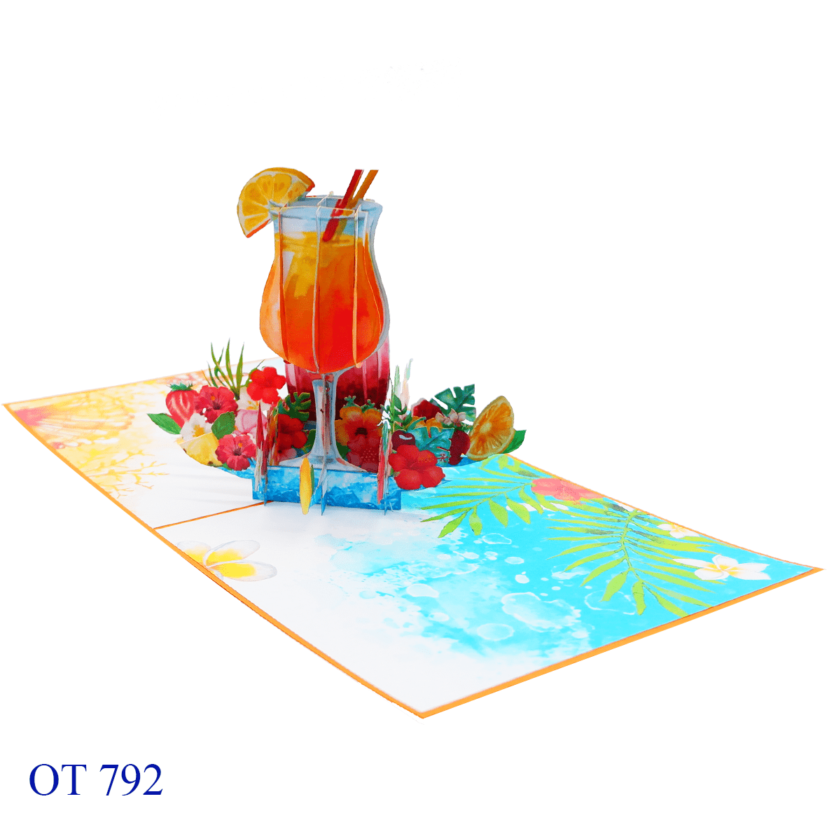 Happy Summer Holiday Pop Up Card