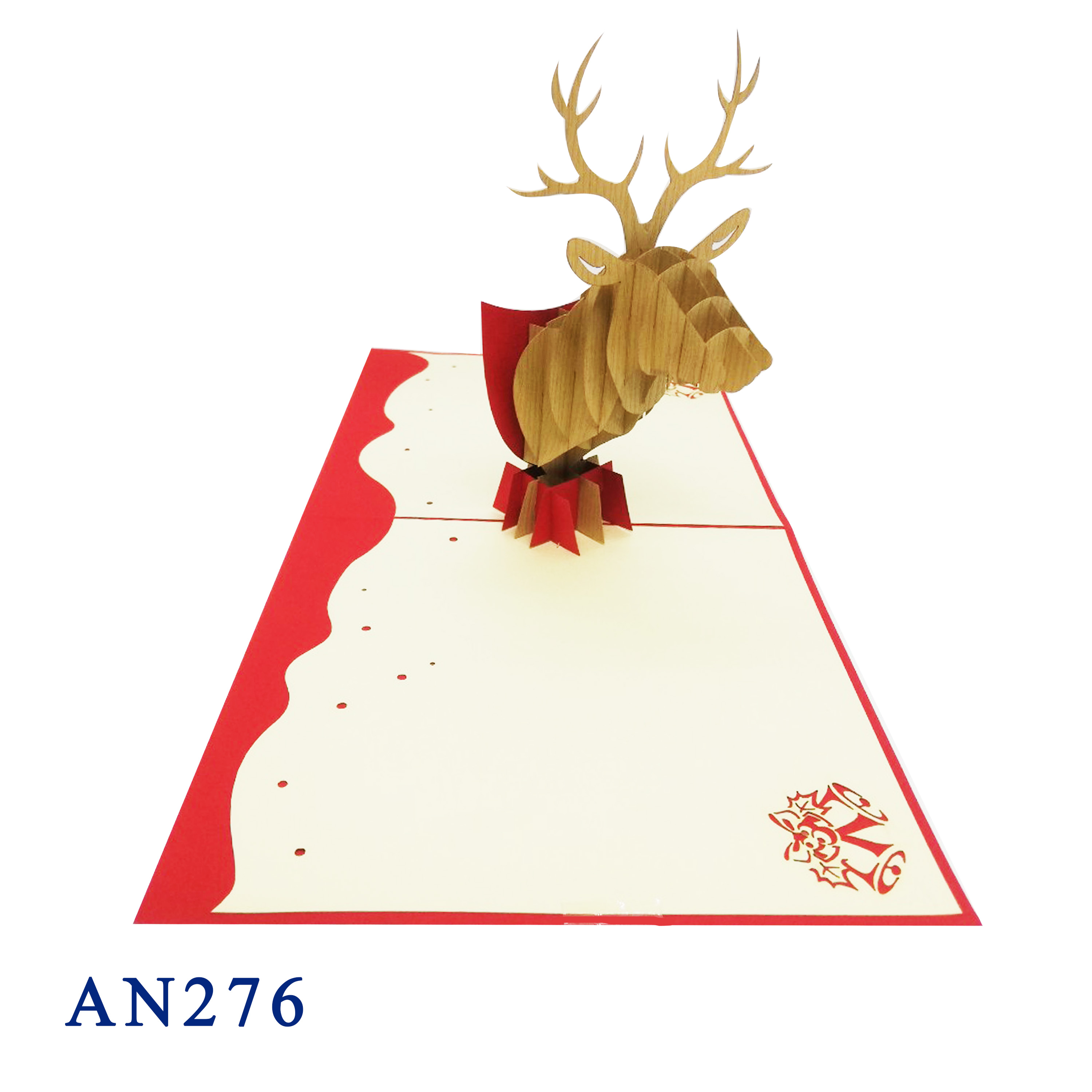 ReinDear Head Pop Up Card
