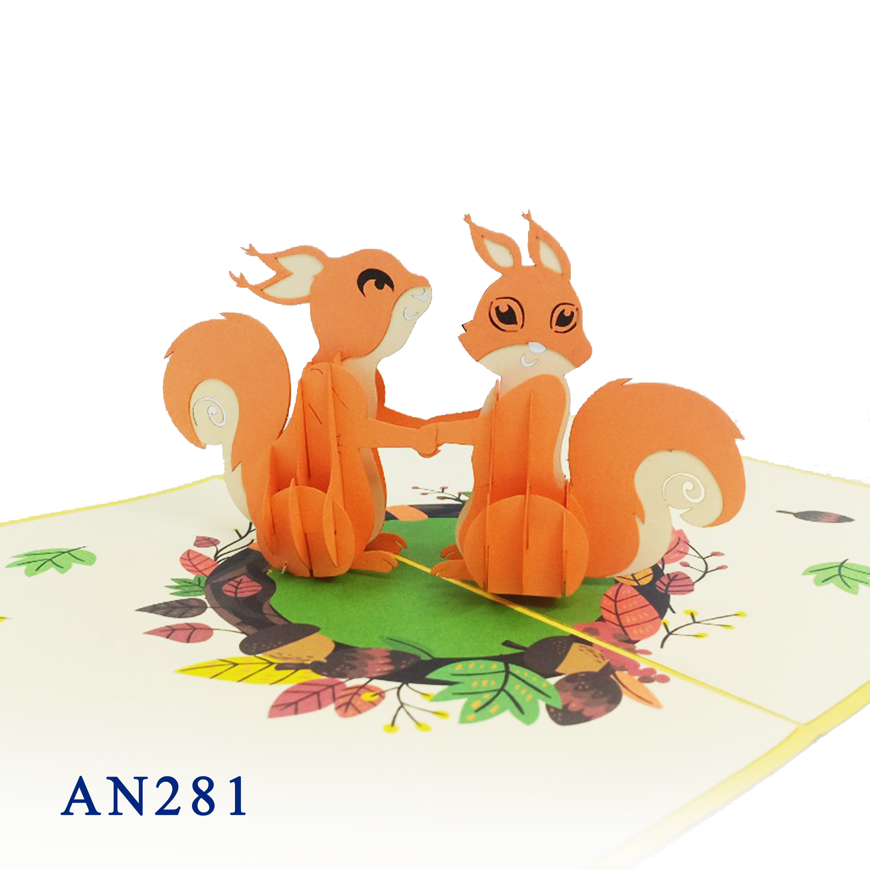 Squirrels Pop Up Card
