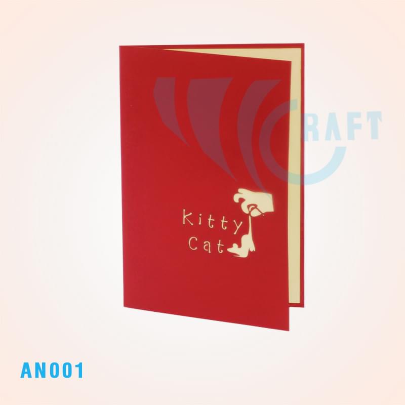 Kitten Pop Up Card