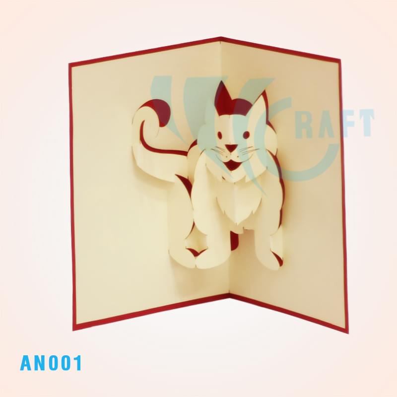 Kitten Pop Up Card