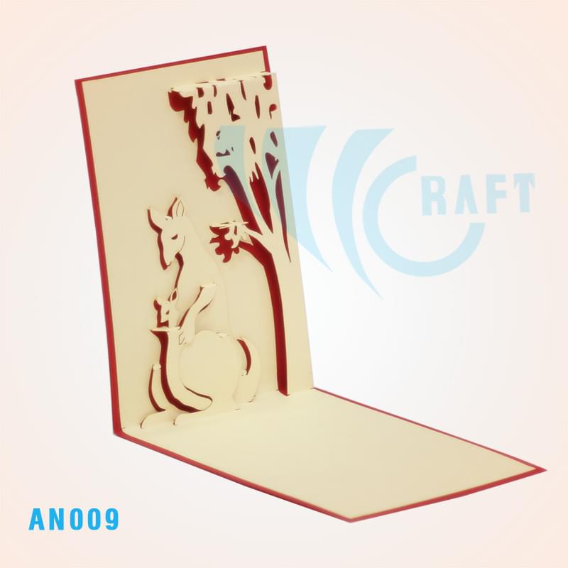 KANGAROO POP UP CARD