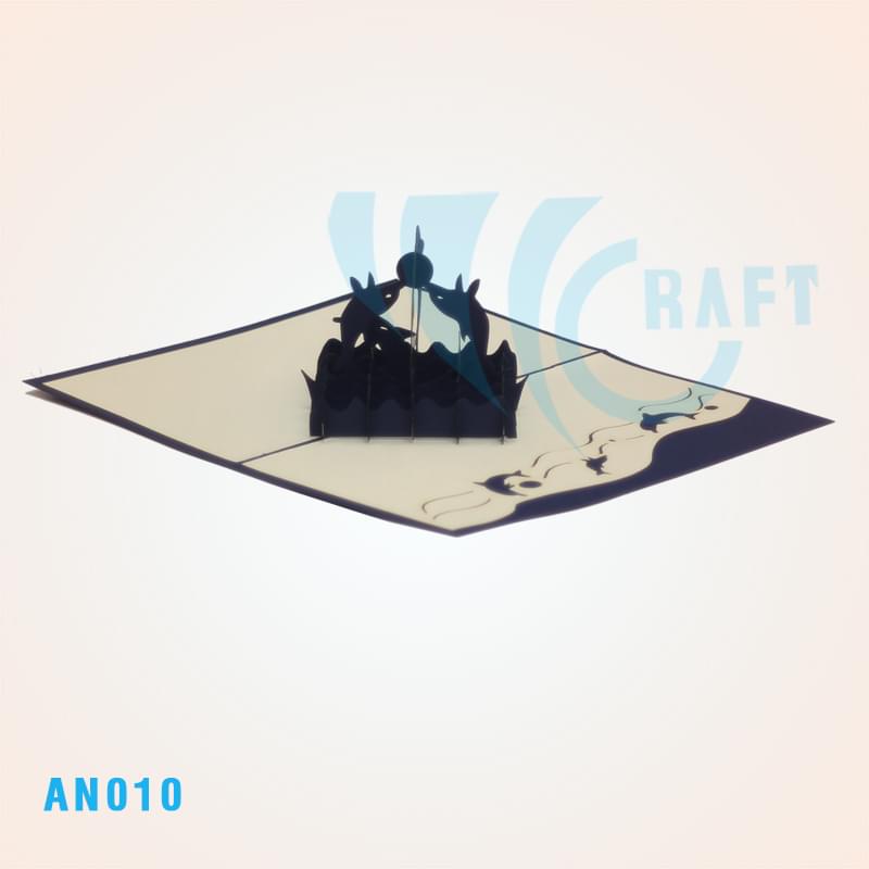 DOLPHINS POP UP CARD