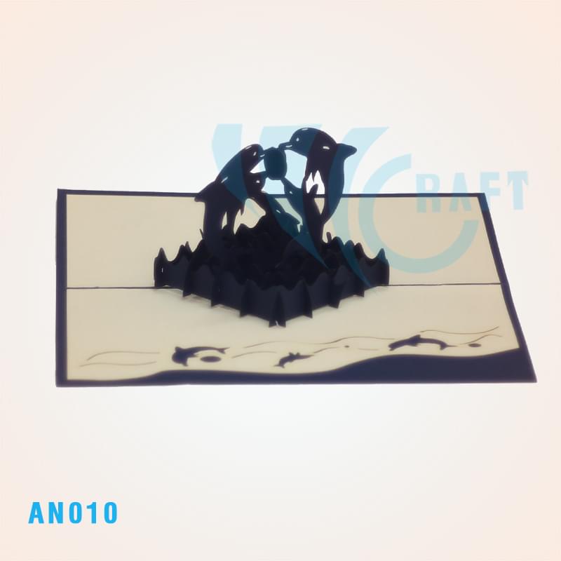 DOLPHINS POP UP CARD