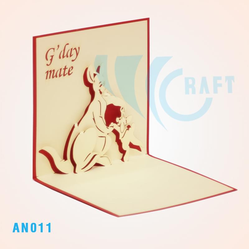 KANGAROO POP UP CARD