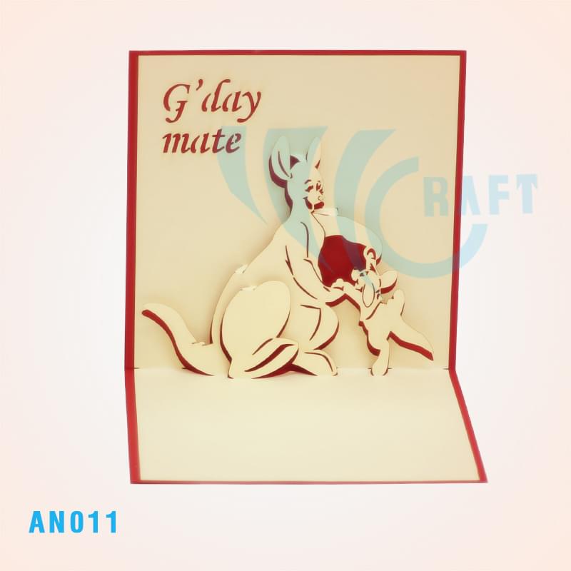 KANGAROO POP UP CARD