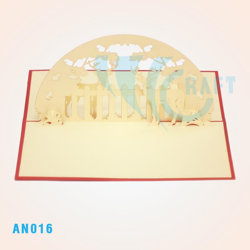 REINDEERS POP UP CARD