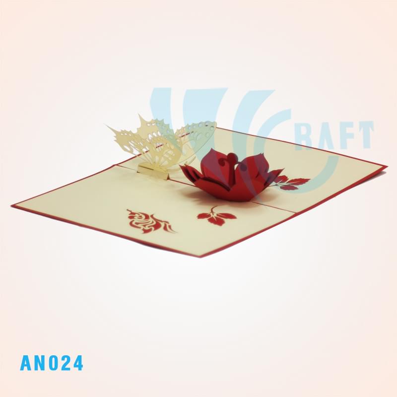 Butterfly And Flower Pop Up Card