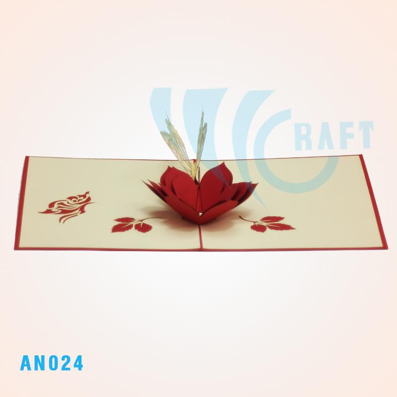 Butterfly And Flower Pop Up Card