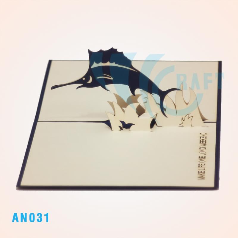 Swordfish Pop Up Card