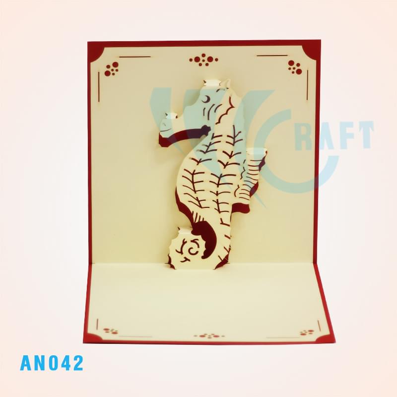 SEAHORSE POP UP CARD