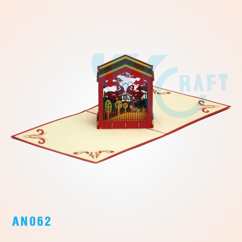 Goat Cage Pop Up Card