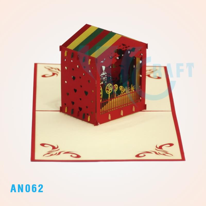 Goat Cage Pop Up Card