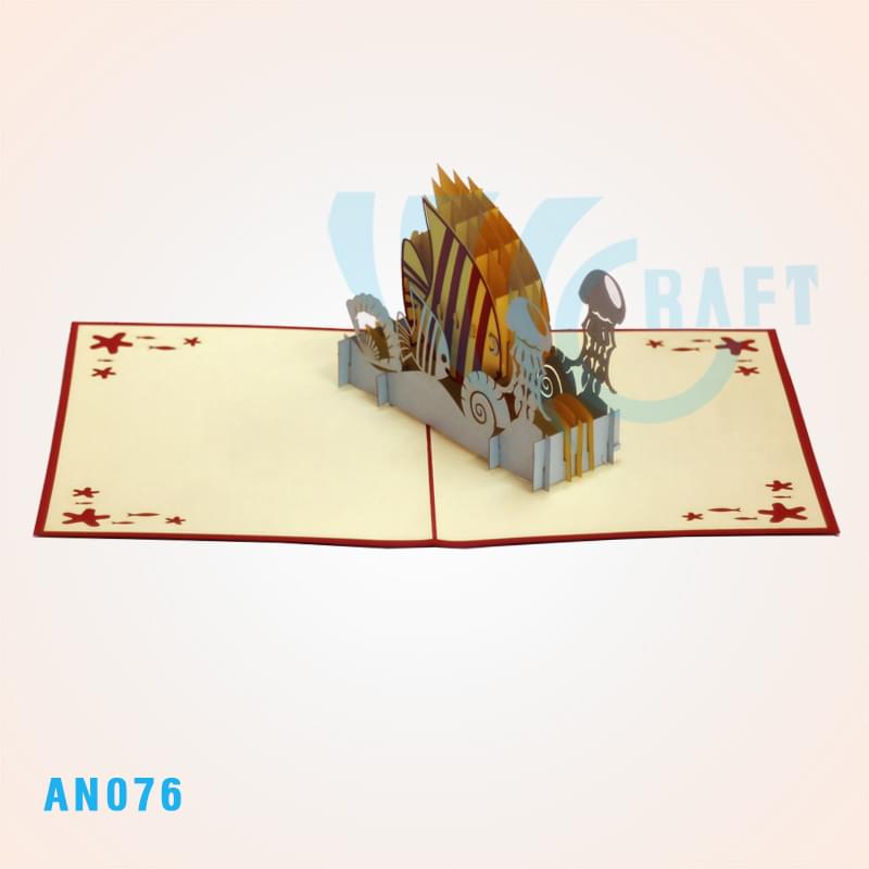 Butterfly Fish Pop Up Card