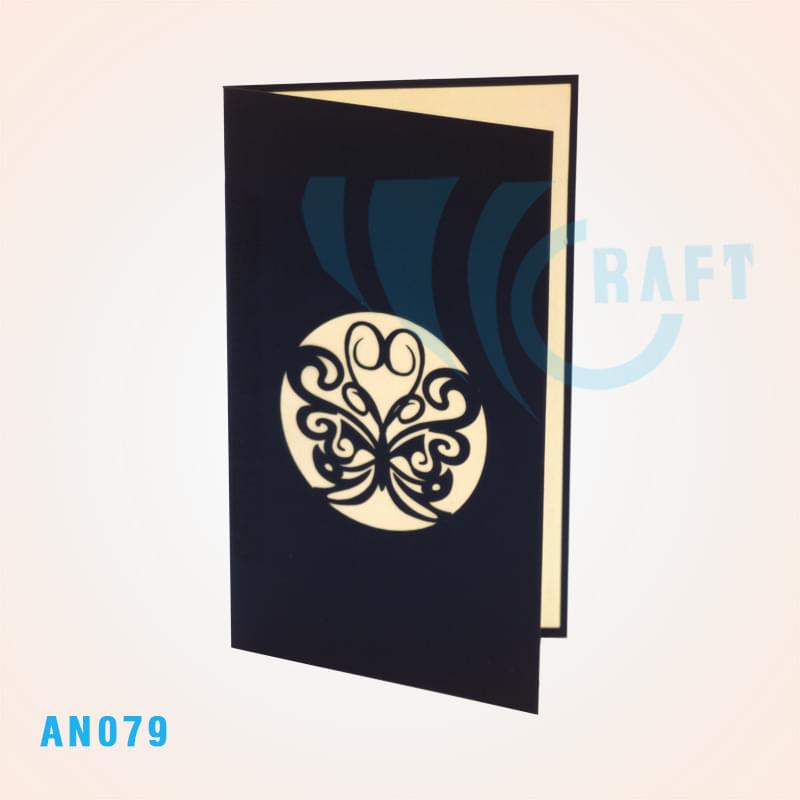 Blue Butterflies Pop Up Card