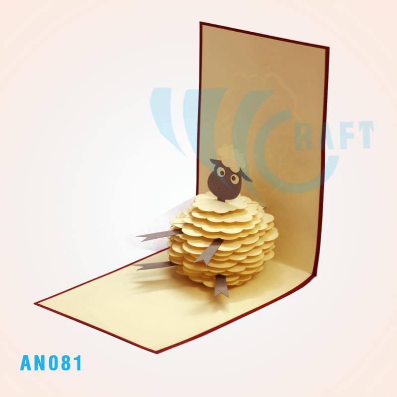 Sheep Pop Up Card