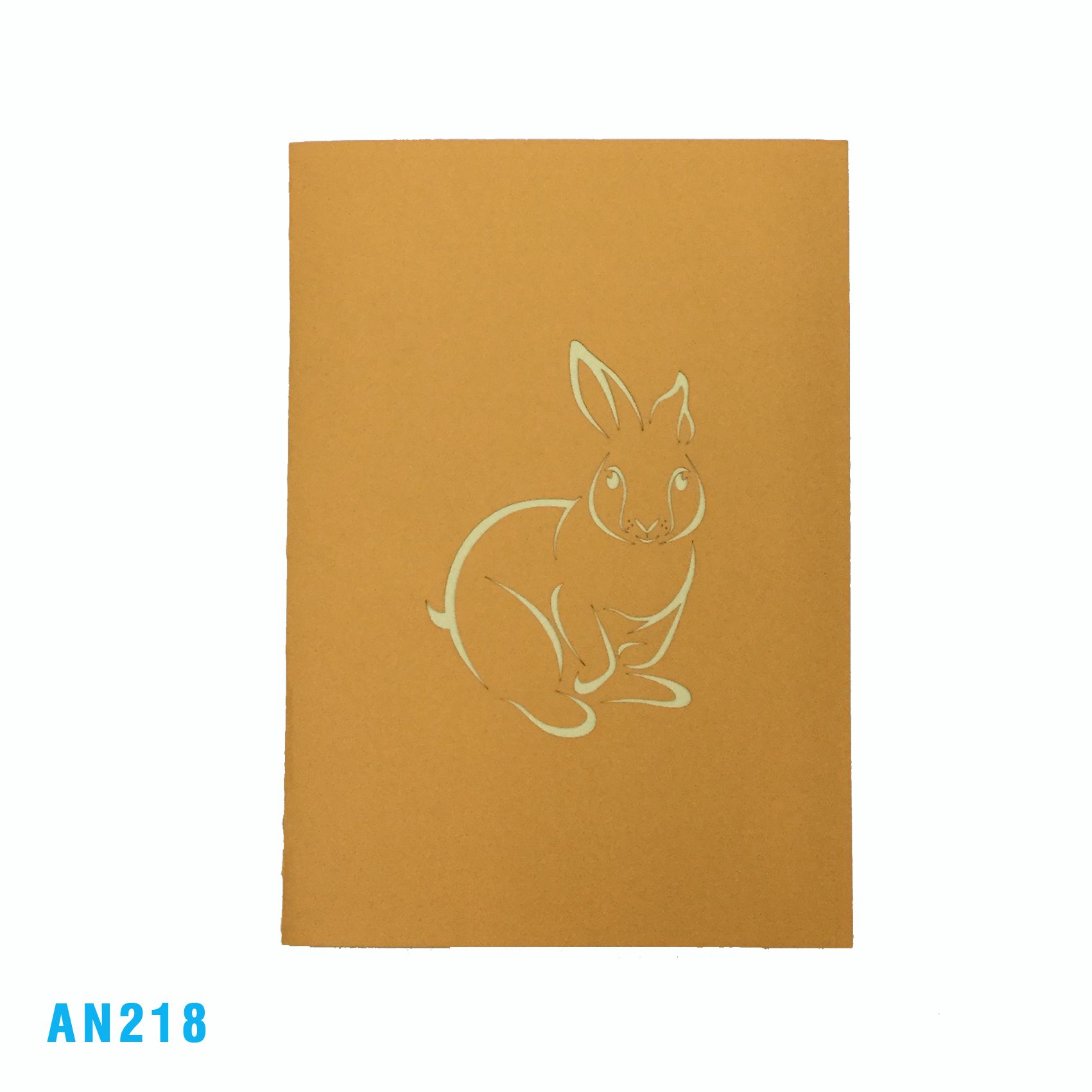Rabbit & Carrot Pop Up Card