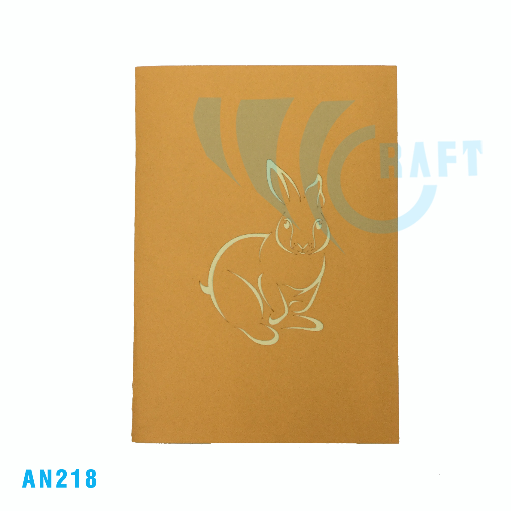 Rabbit & Carrot Pop Up Card