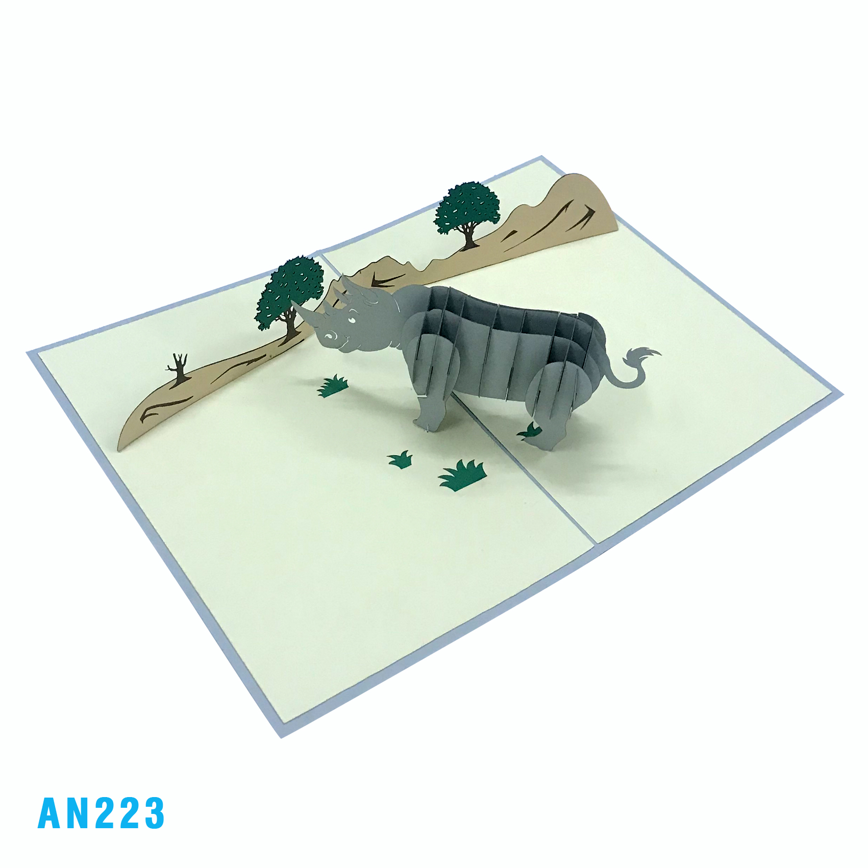 Rhino Pop Up Card