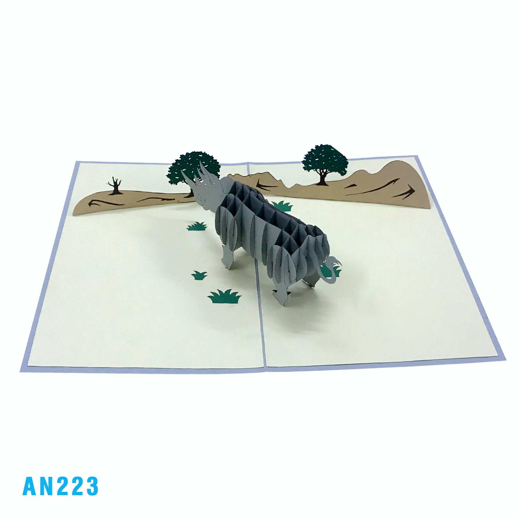 Rhino Pop Up Card