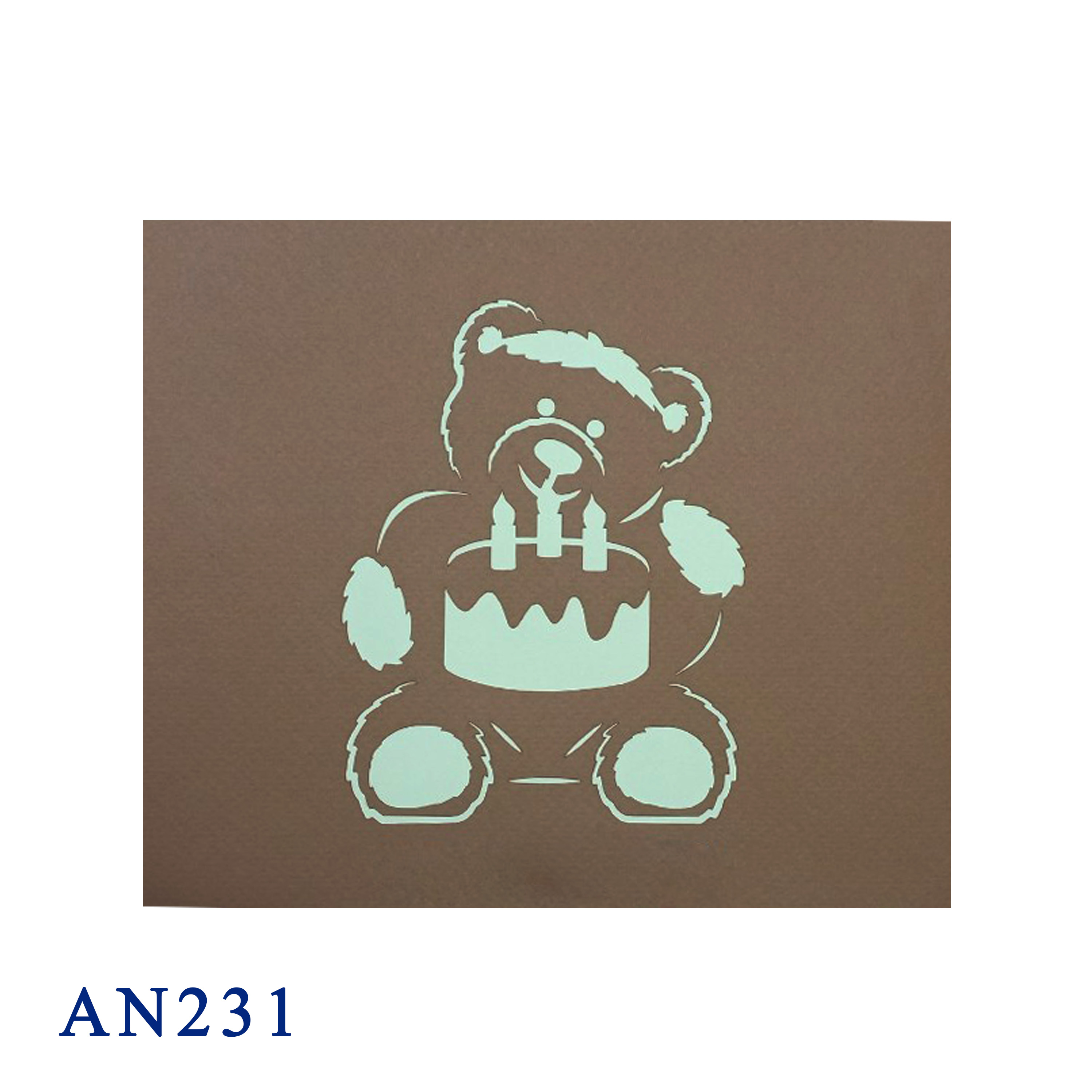 Teddy Bear Pop Up Card