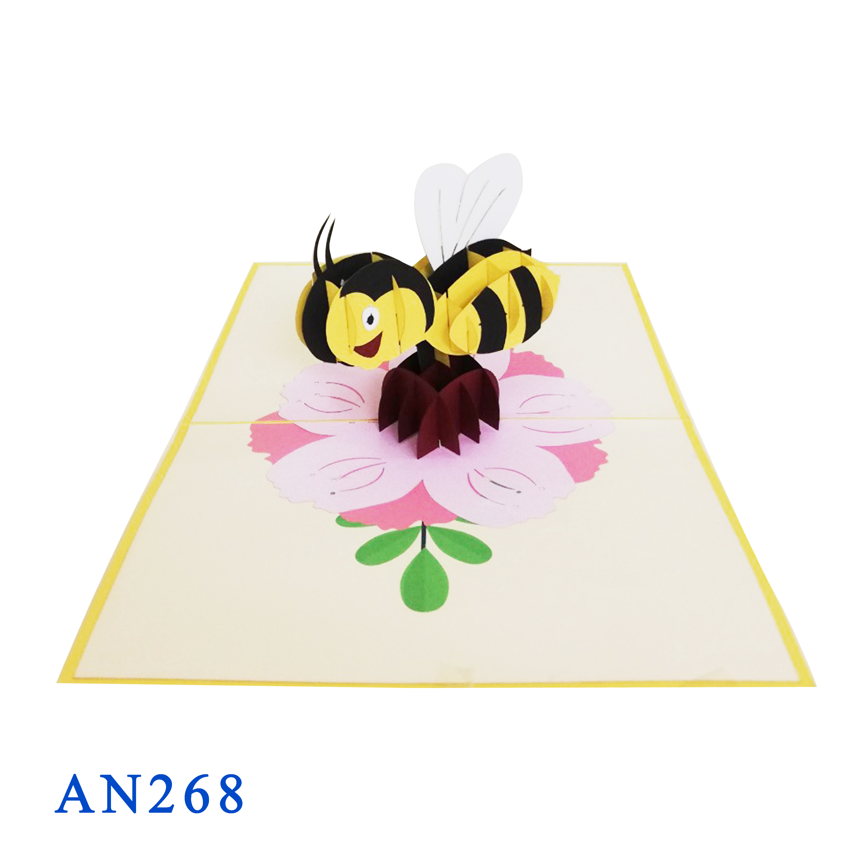 Bees and Flowers Pop-Up Card