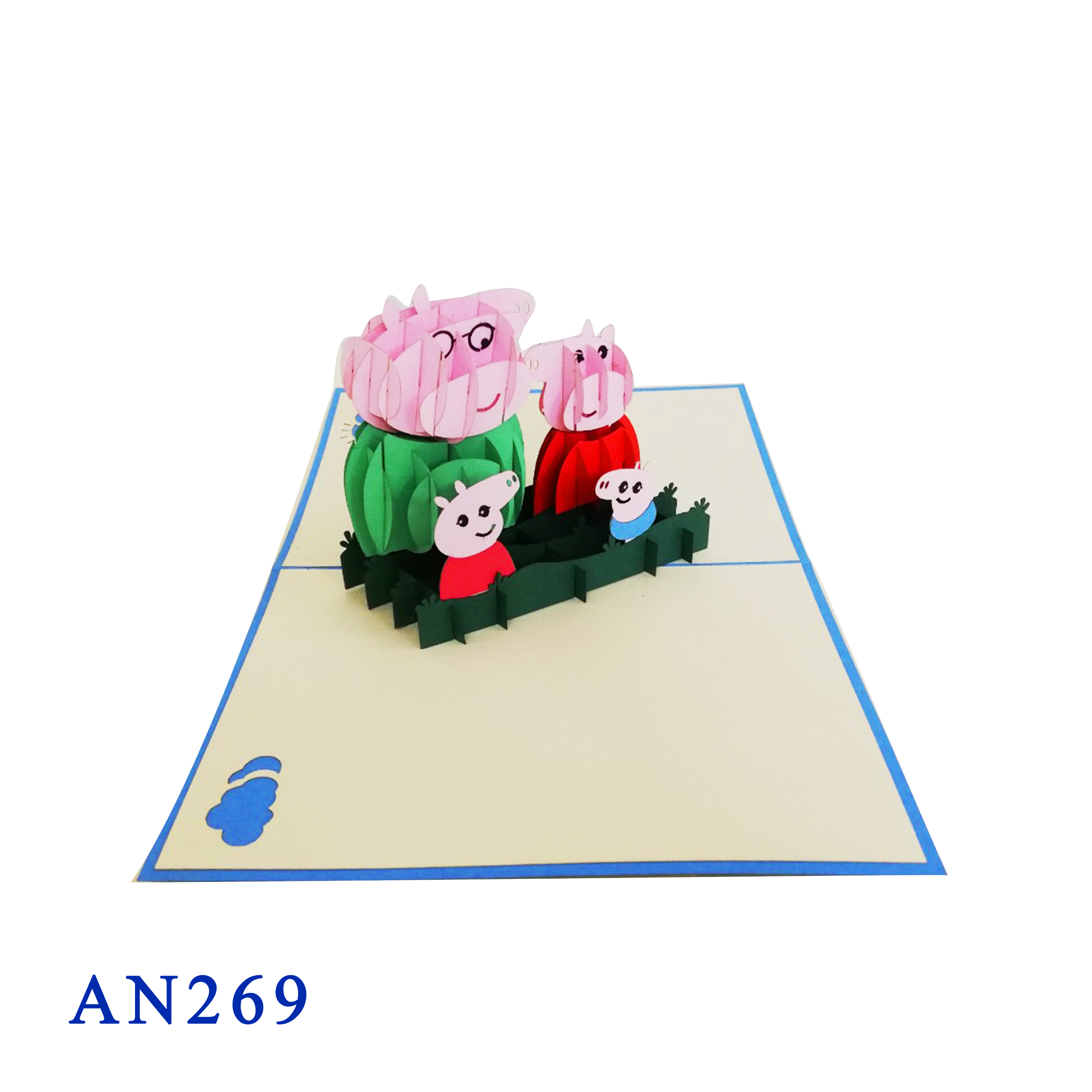 Peppa Pig Family 3D Pop Up Card