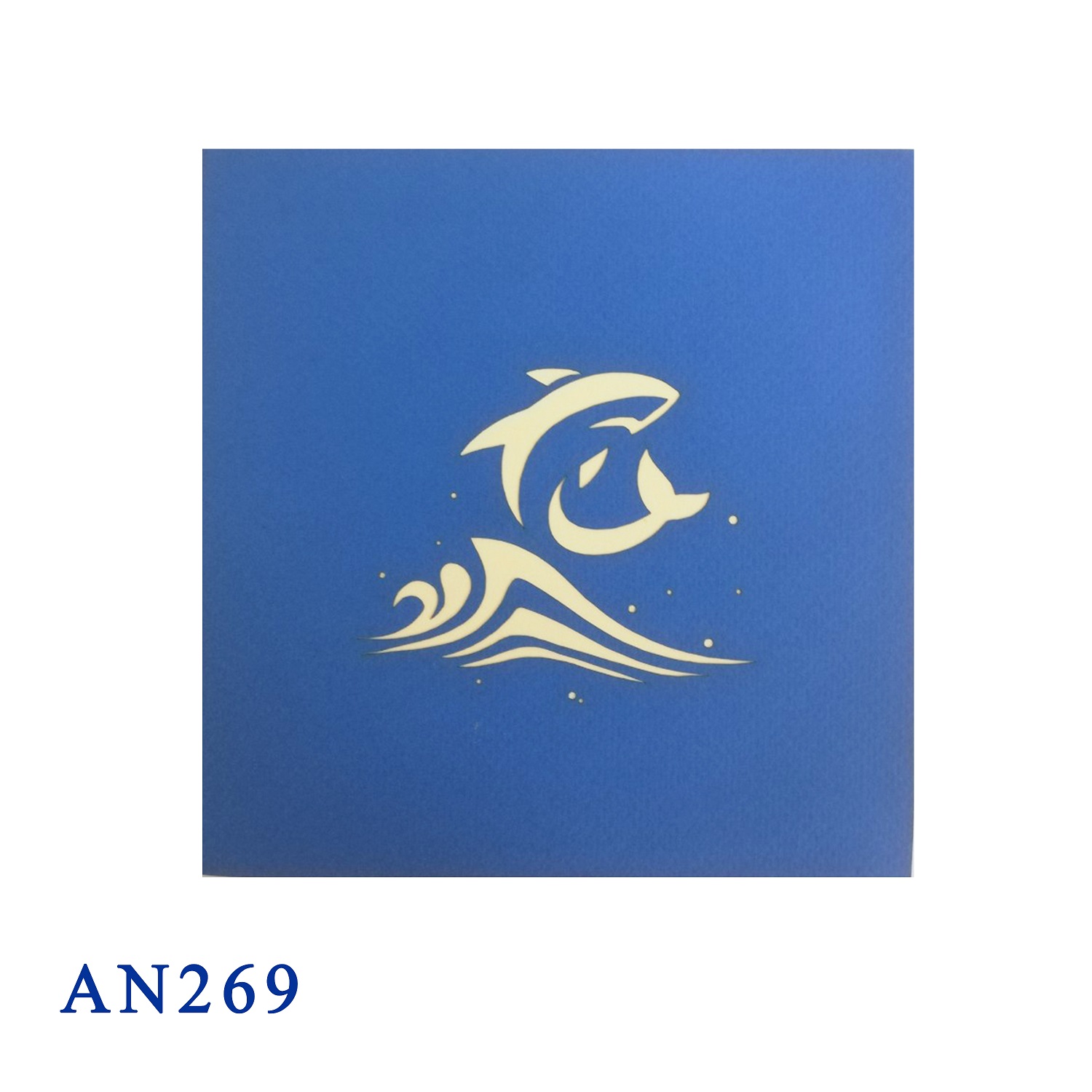 Whale pop up 3d card