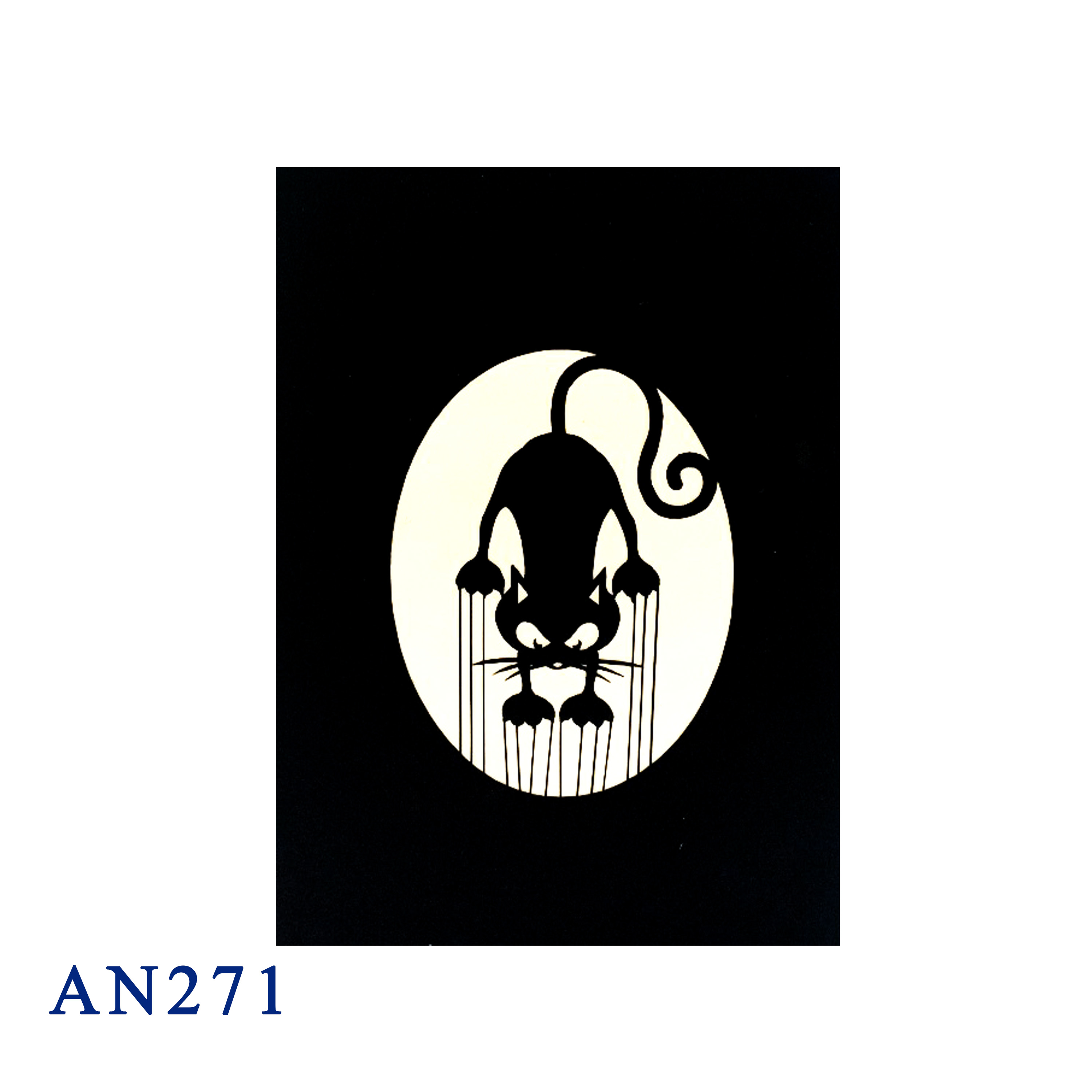 Black Cat Halloween Pop Up Card