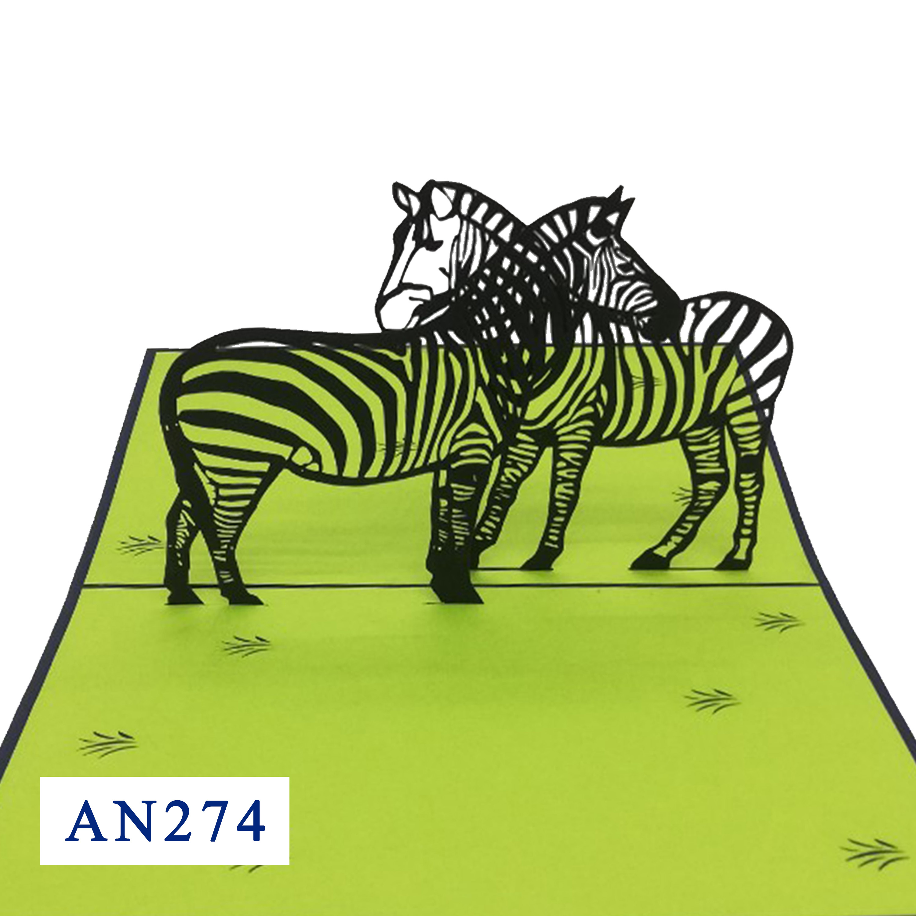 Zebra Pop Up Card