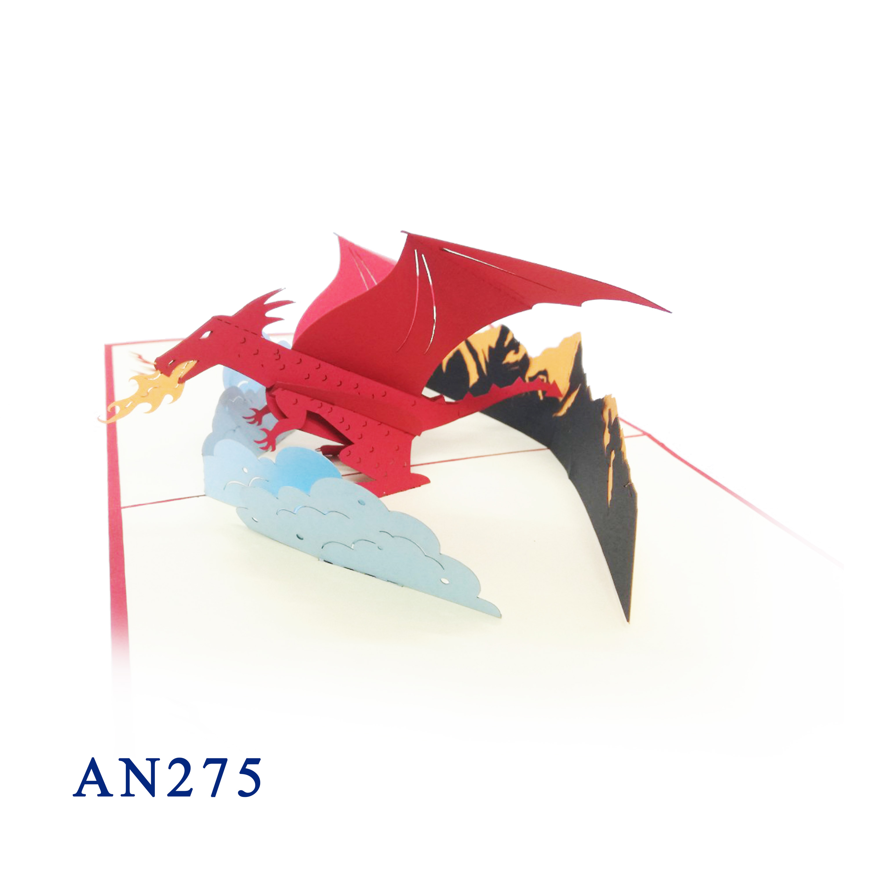 Fire Dragon Pop Up Card