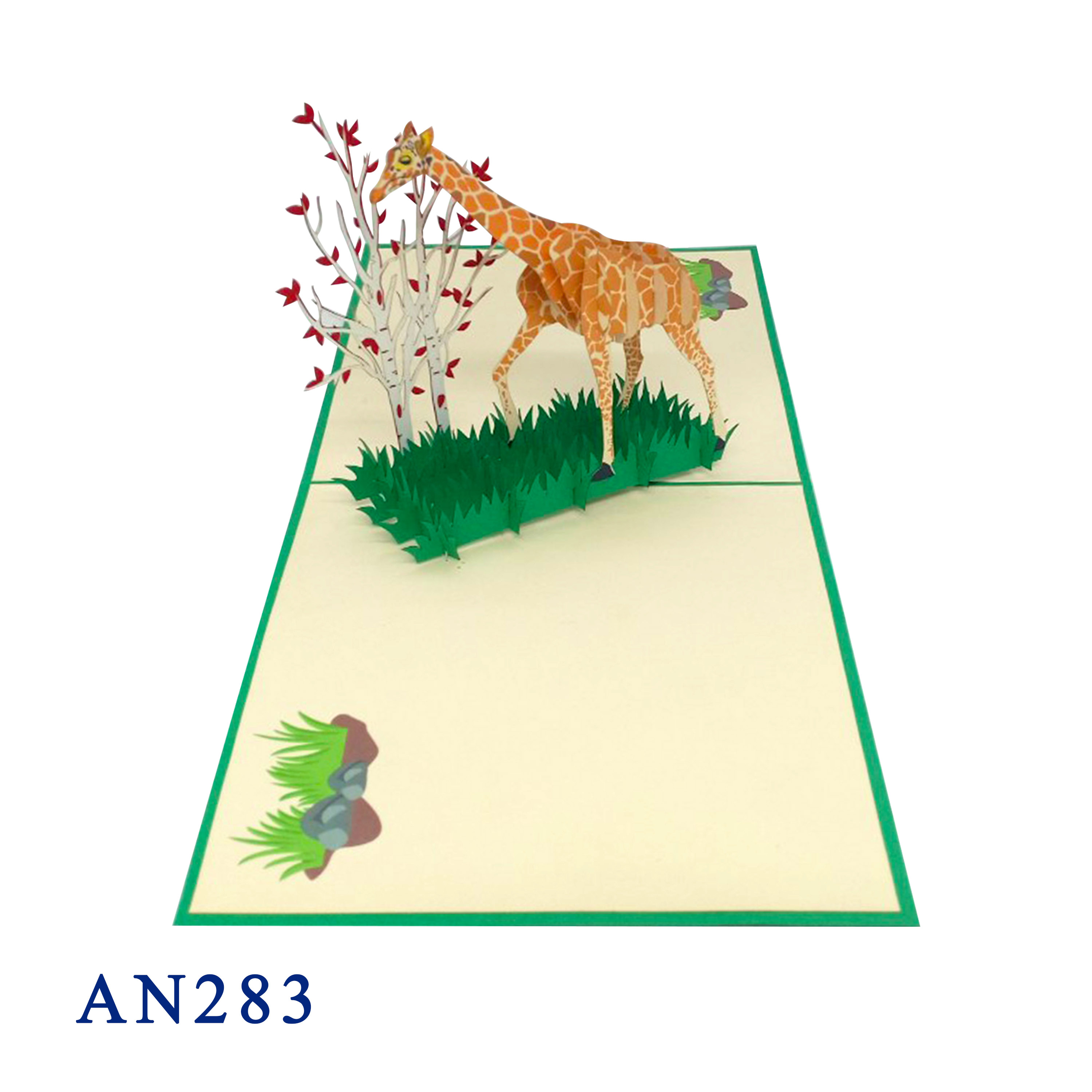 Giraffe 3d Pop Up Card