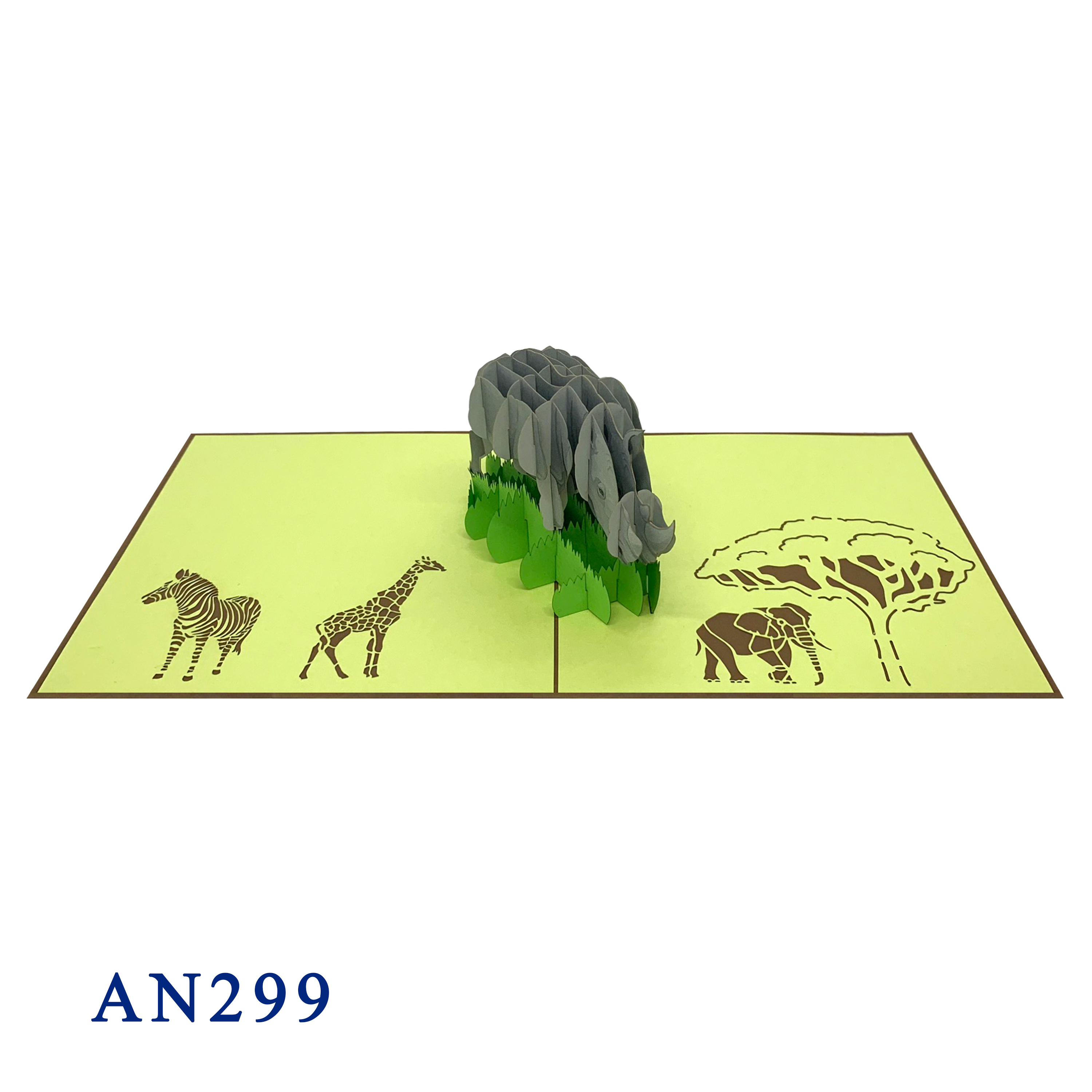 Rhino Pop Up Card
