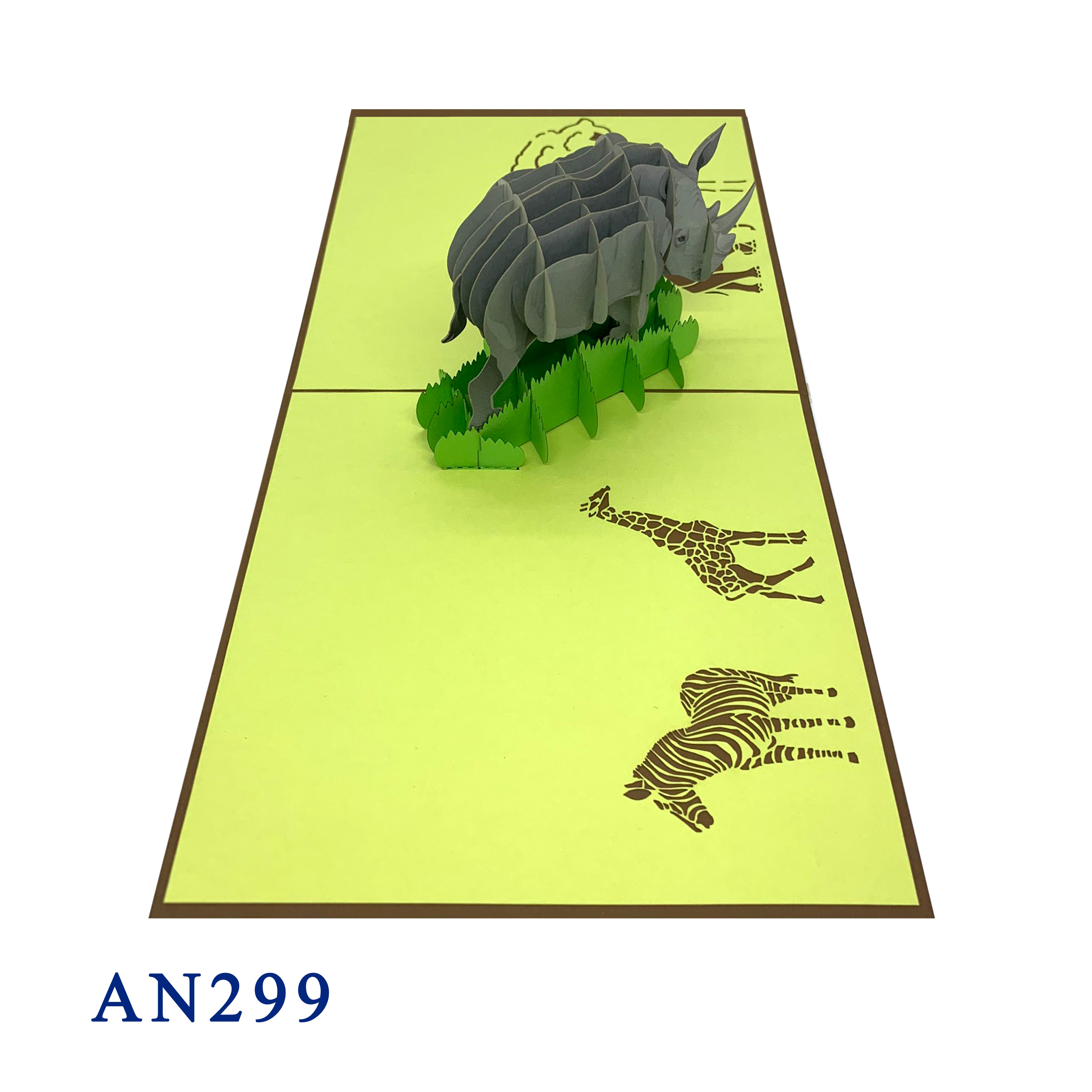 Rhino Pop Up Card