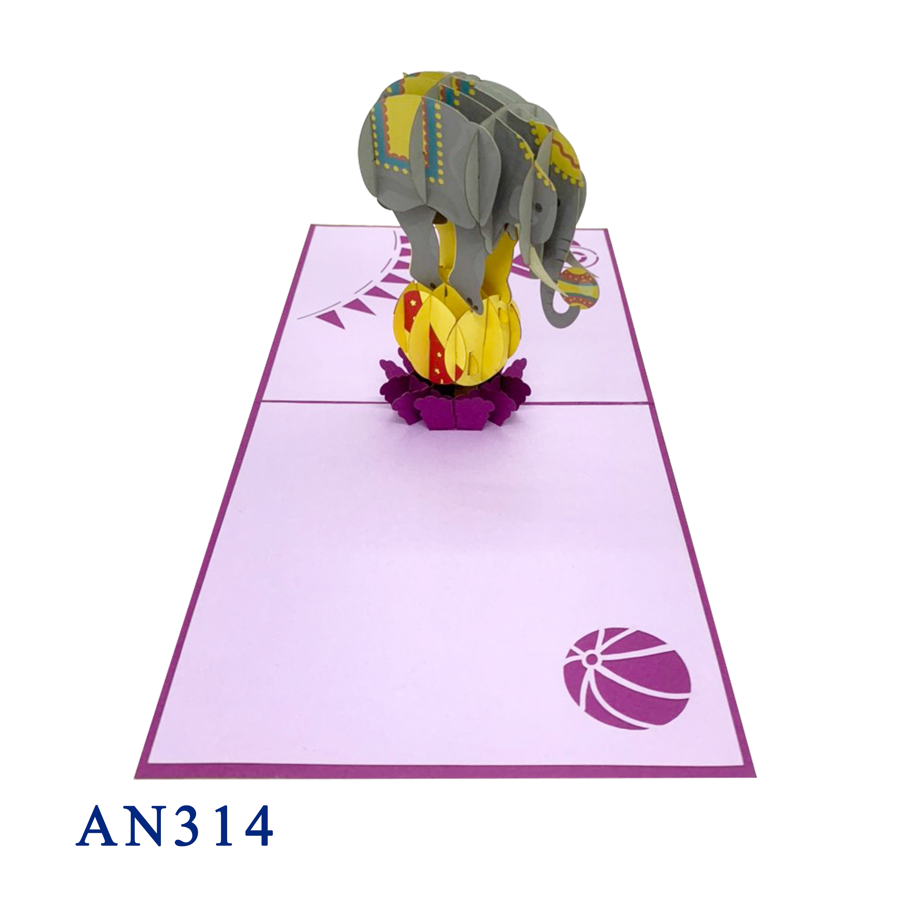 Elephant 3D Pop Up Card