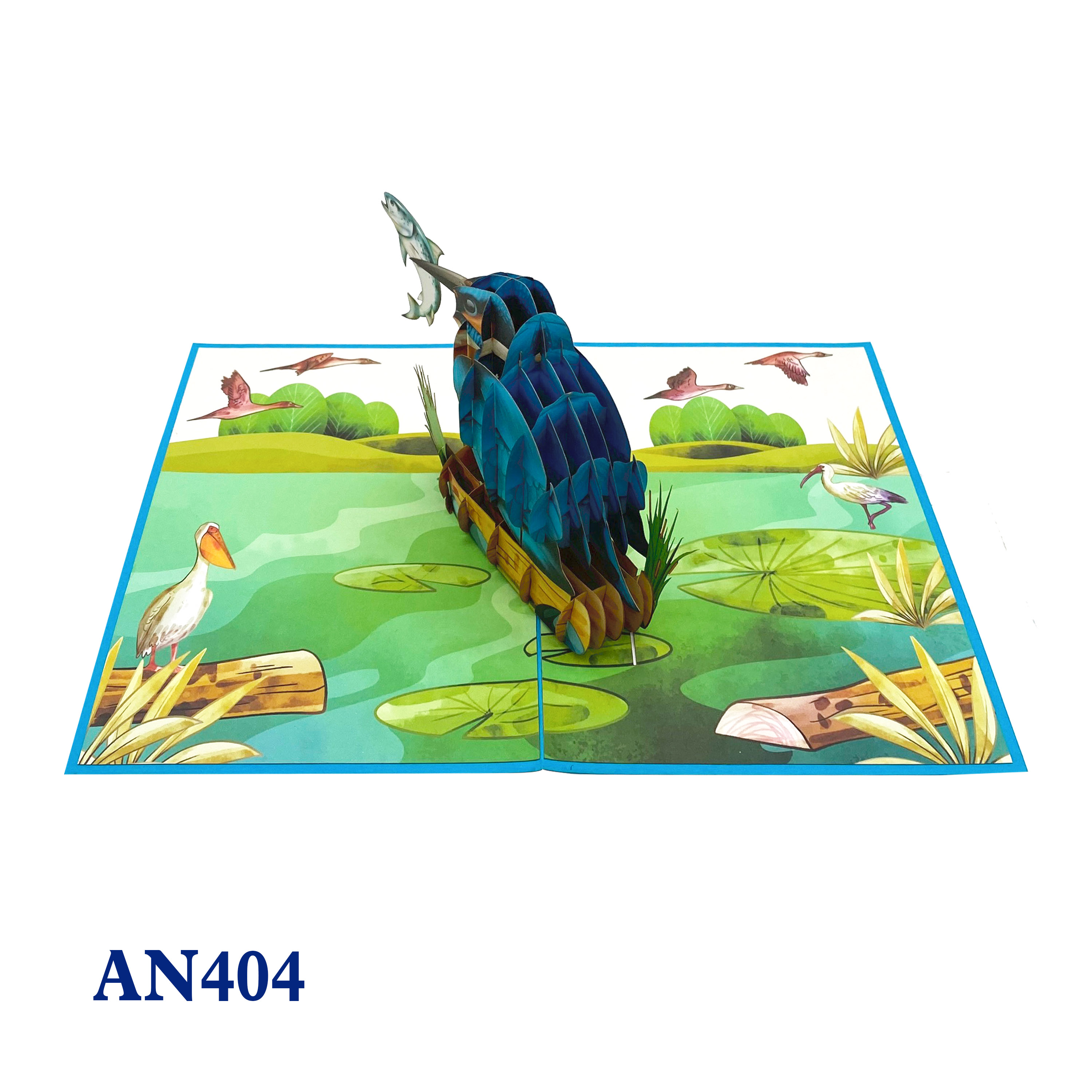 Kingfisher Pop Up Card