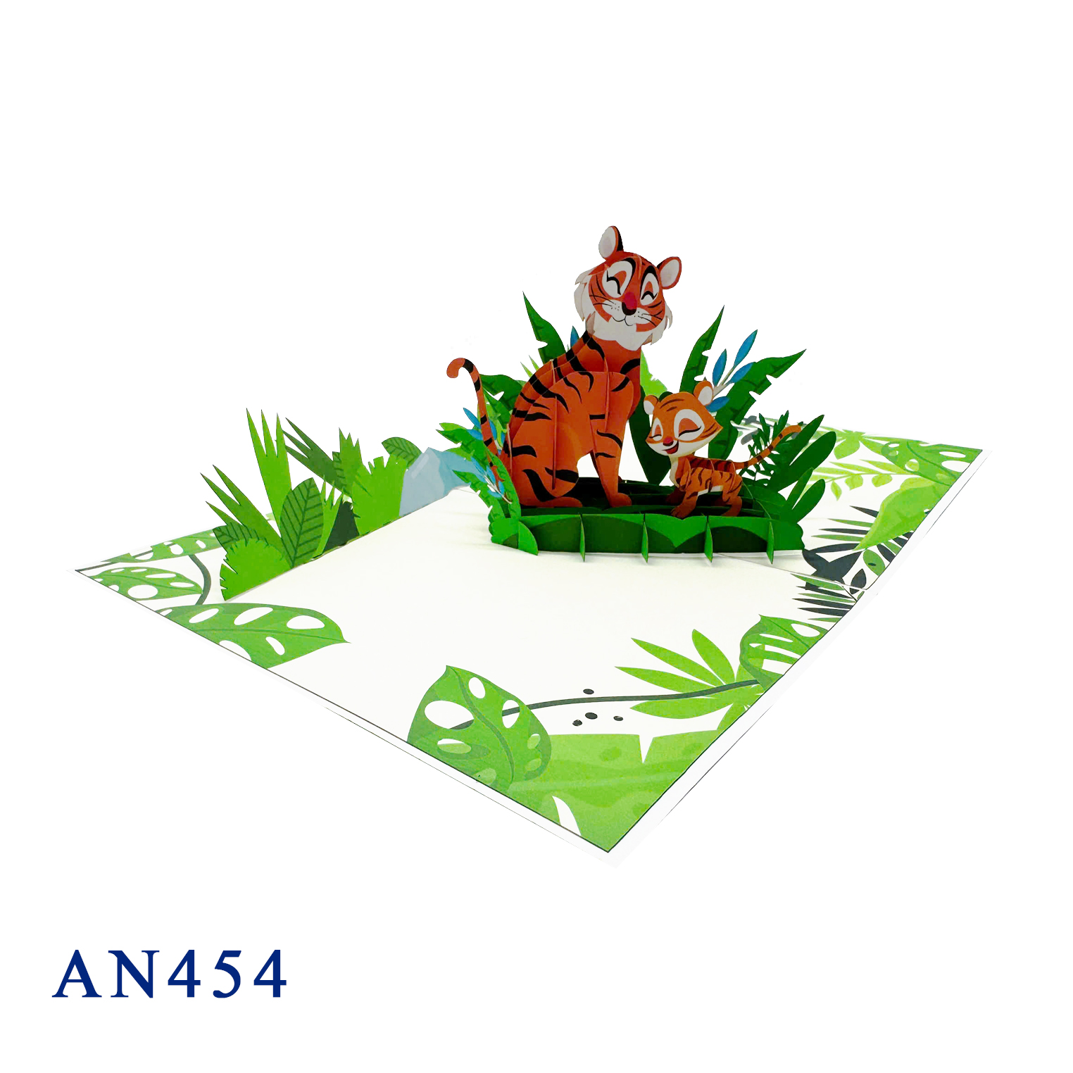 Tigers Family 3D Pop Up Card