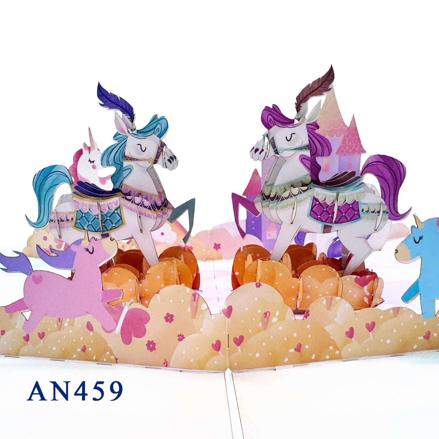 Couple Unicorn 3D Pop-up Greeting Card