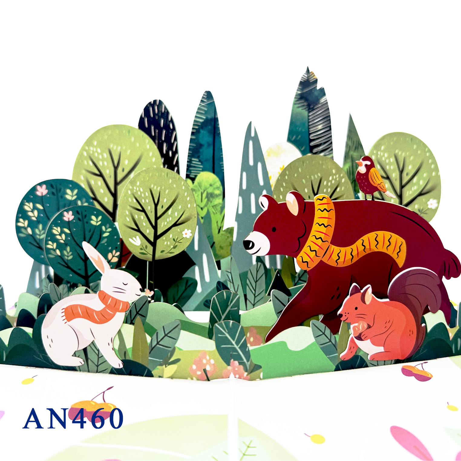 Forest Friends 3D Pop-up Card