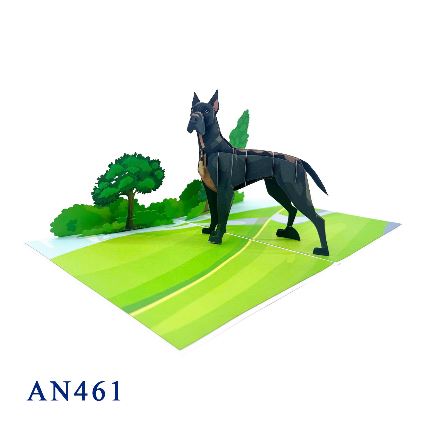 Great Dane 3D Pop Up Greeting Card
