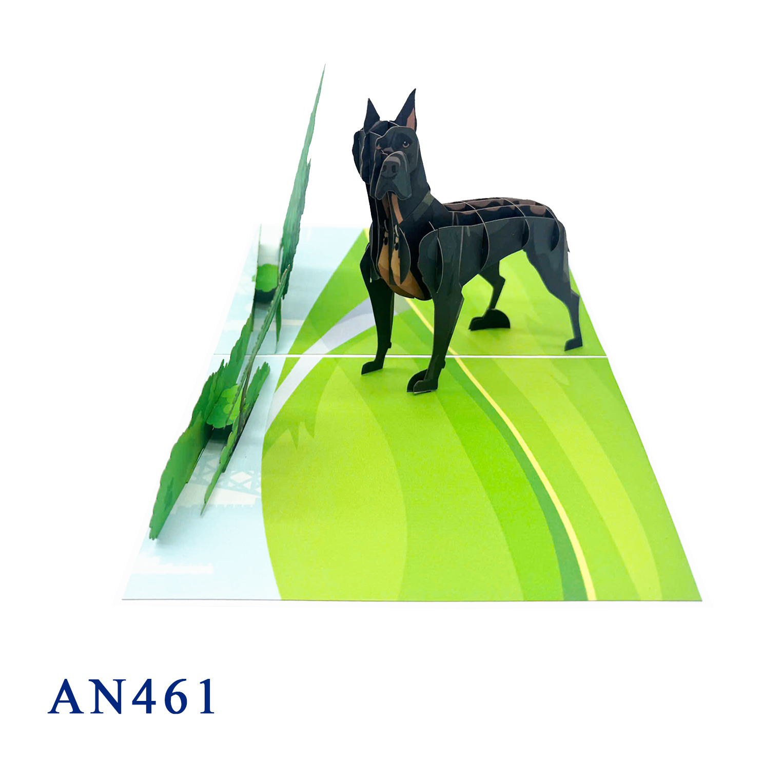 Great Dane 3D Pop Up Greeting Card
