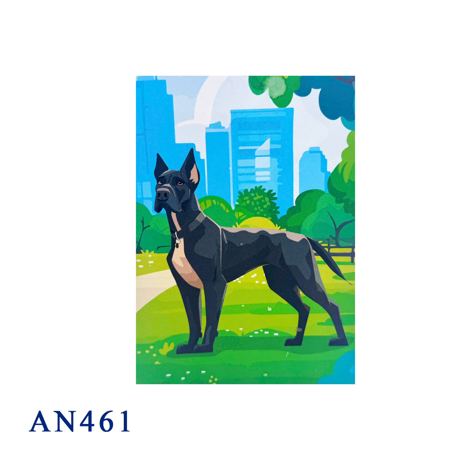 Great Dane 3D Pop Up Greeting Card