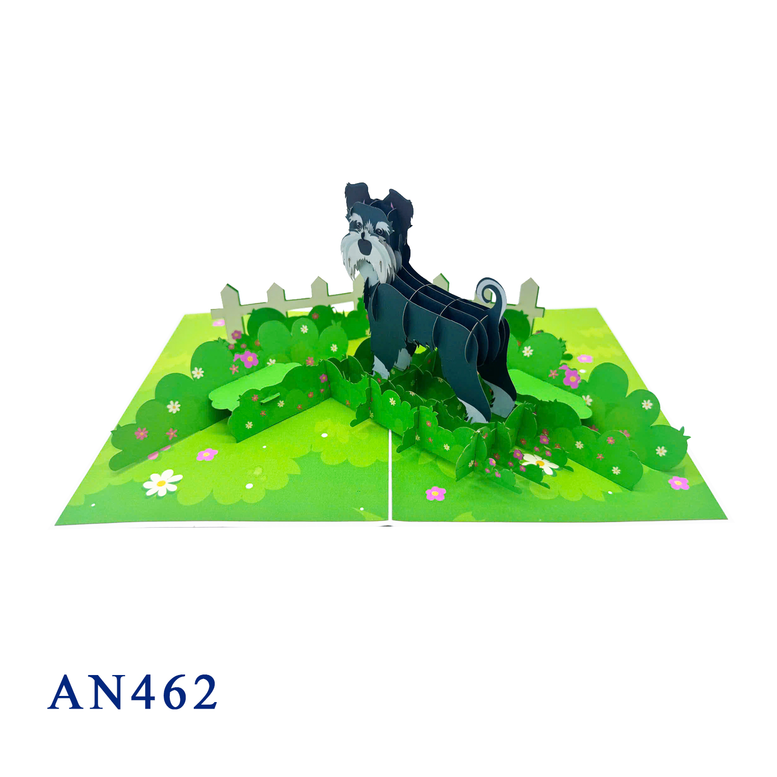 Schnauzer 3D Pop Up Card