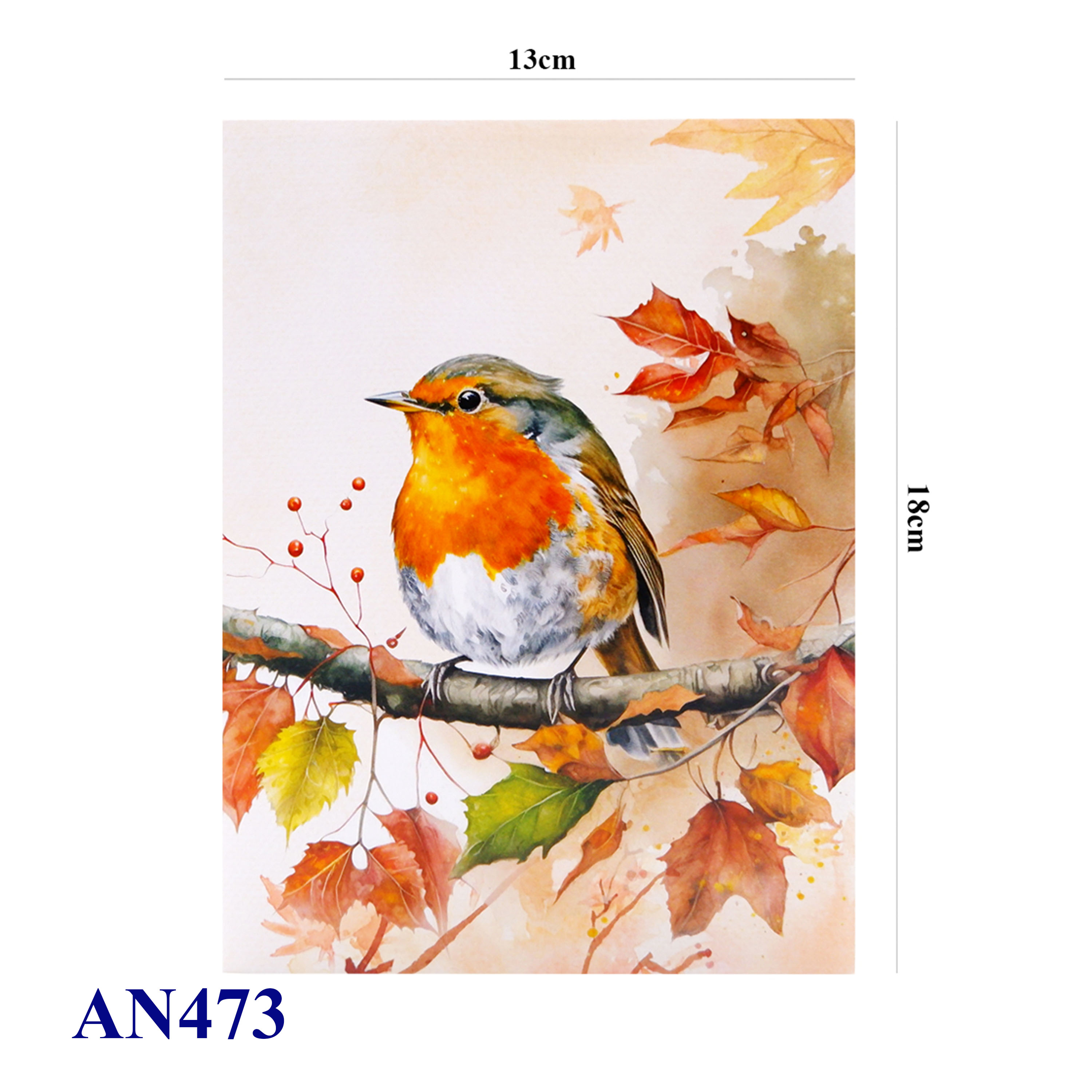 Handmade Robin Bird Pop-Up Card – 3D Greeting Card from Vietnam