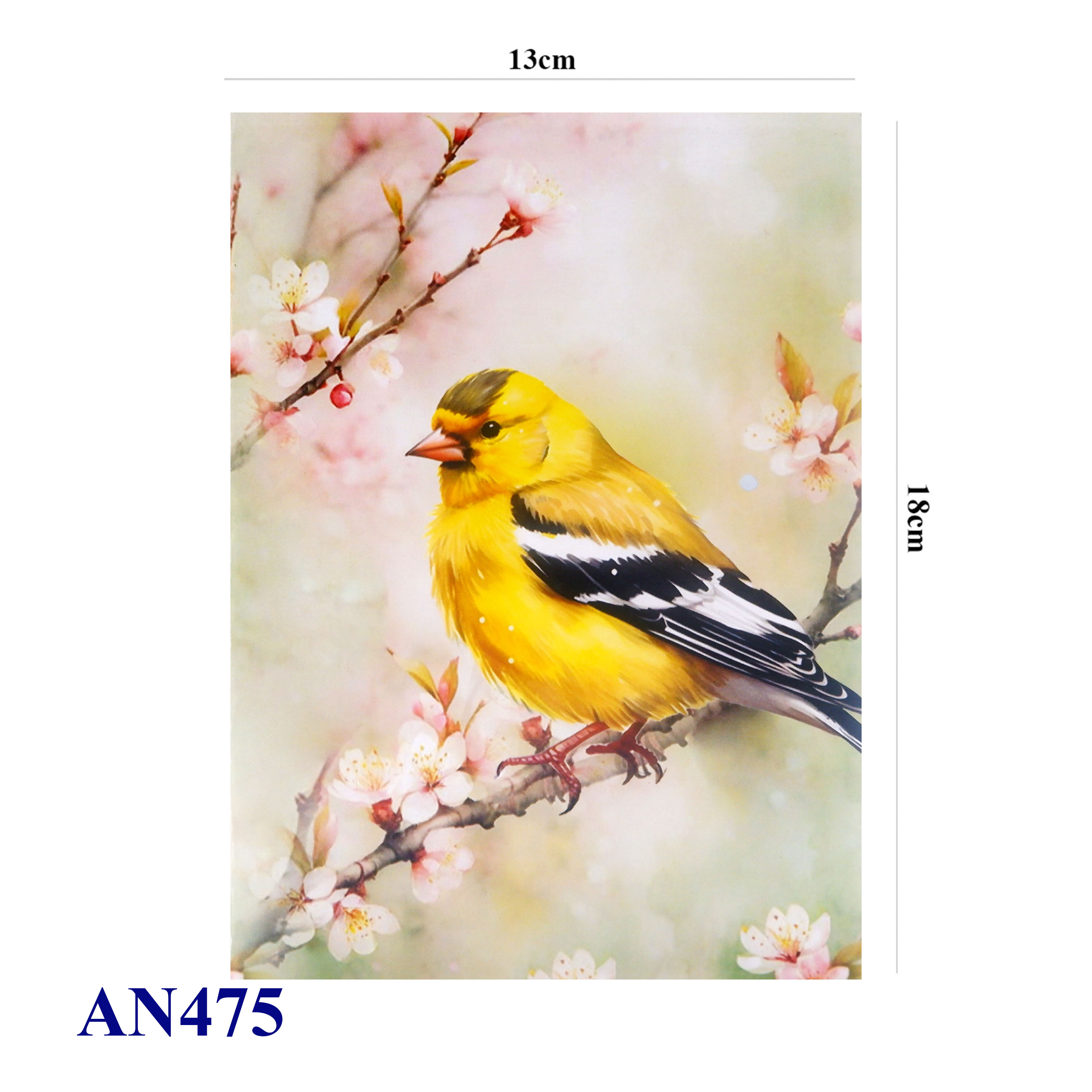 American Goldfinch Pop-up Card – Handmade 3D Greeting Card for Spring & Nature Lovers
