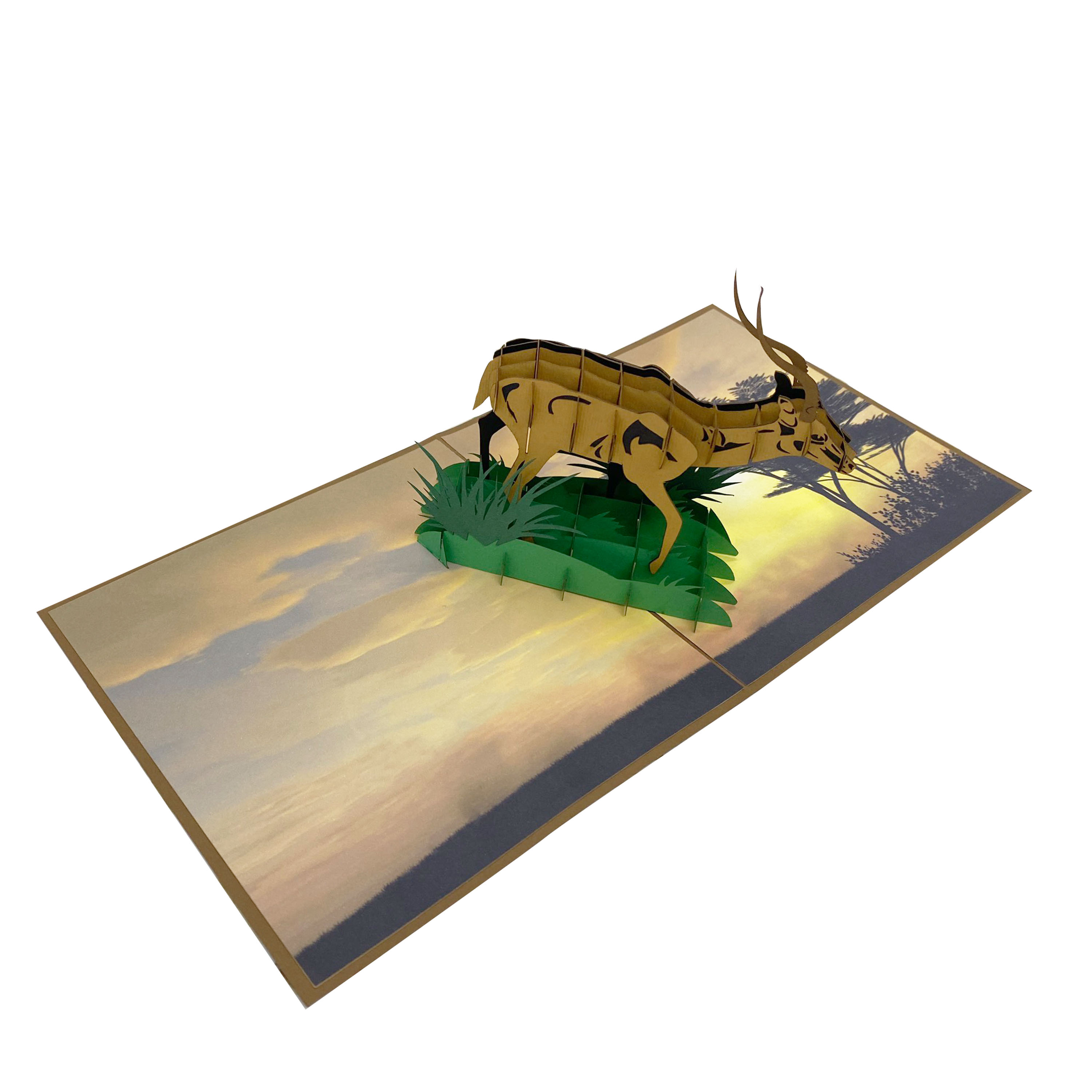 Antelope Pop Up Card