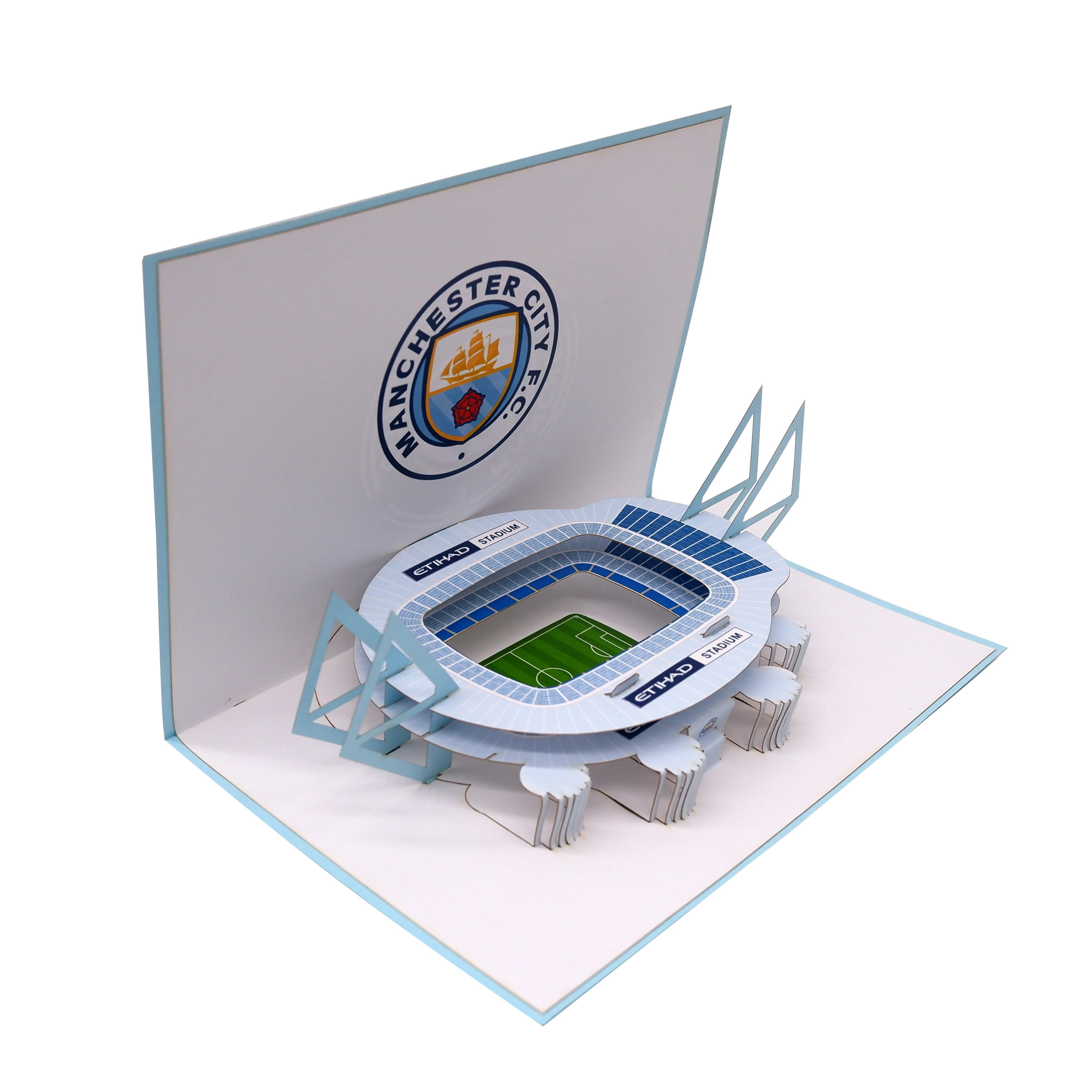 Manchester City Etihad Stadium Pop-Up Card