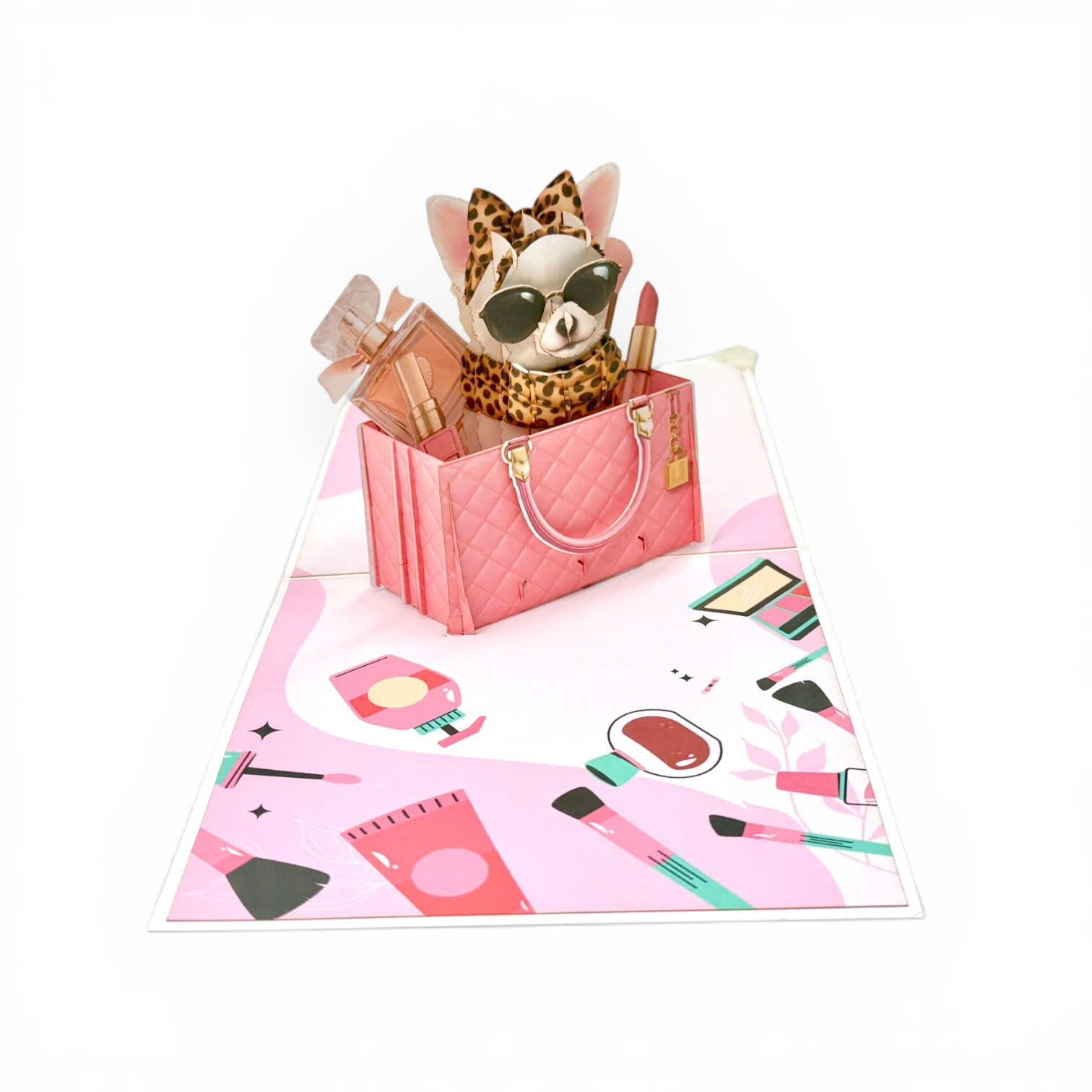 Fashion Dog Pop-Up Card – Luxury 3D Greeting Card