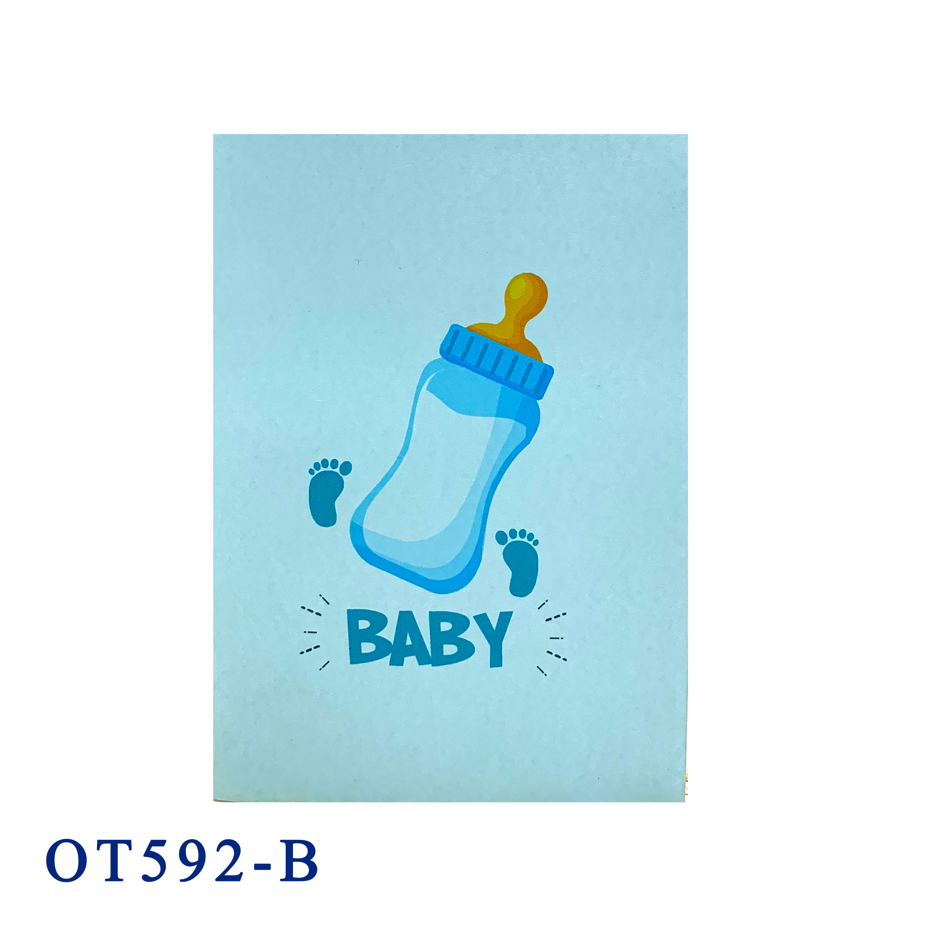 Baby Bottle Milk Pop Up Card