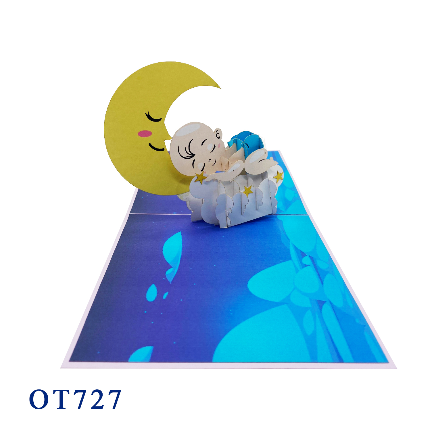 Baby On The Moon Pop Up Card